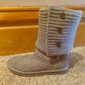 UGG Bailey Button Grey Knit